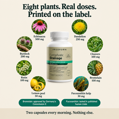 FP5 - Eight plants, real doses printed on the label - kelp 30 mg