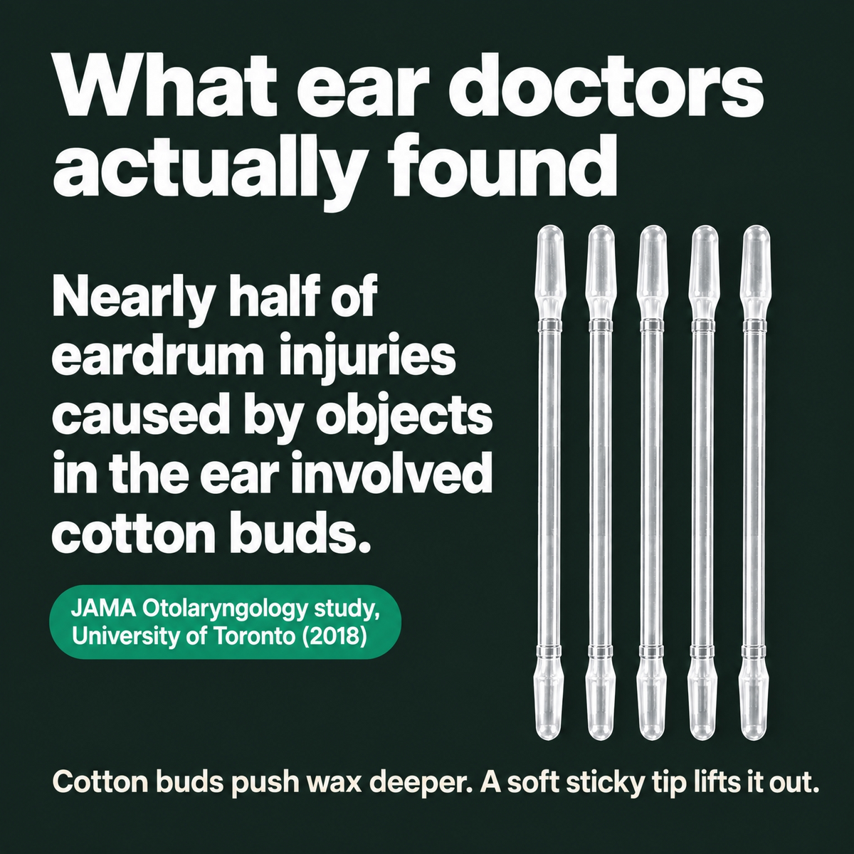 What ear doctors found about cotton buds