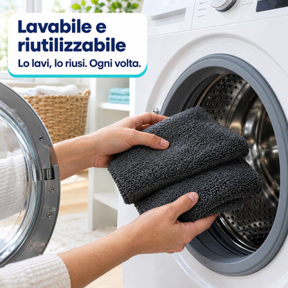 Panno lavabile in lavatrice e riutilizzabile